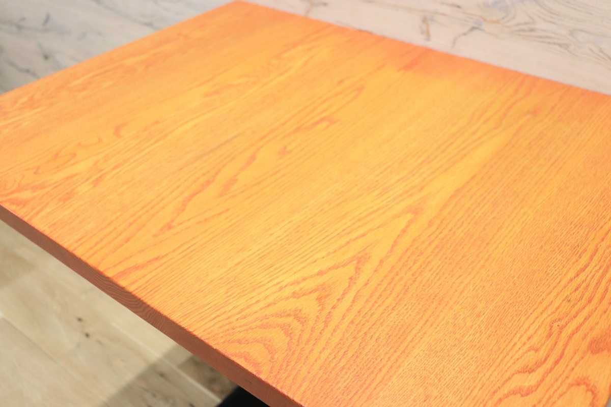 GMFH237I○飛騨産業 / HIDA キツツキ 9981 ダイニングテーブル カフェテーブル 楢材 無垢 インダストリアル 店舗什器 カフェ 飛騨家具