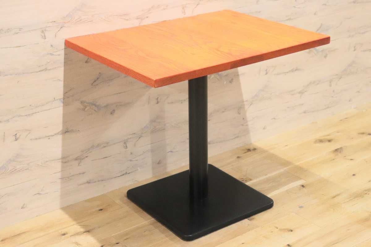 GMFH237L○飛騨産業 / HIDA キツツキ 9981 ダイニングテーブル カフェテーブル 楢材 無垢 インダストリアル 店舗什器 カフェ 飛騨家具