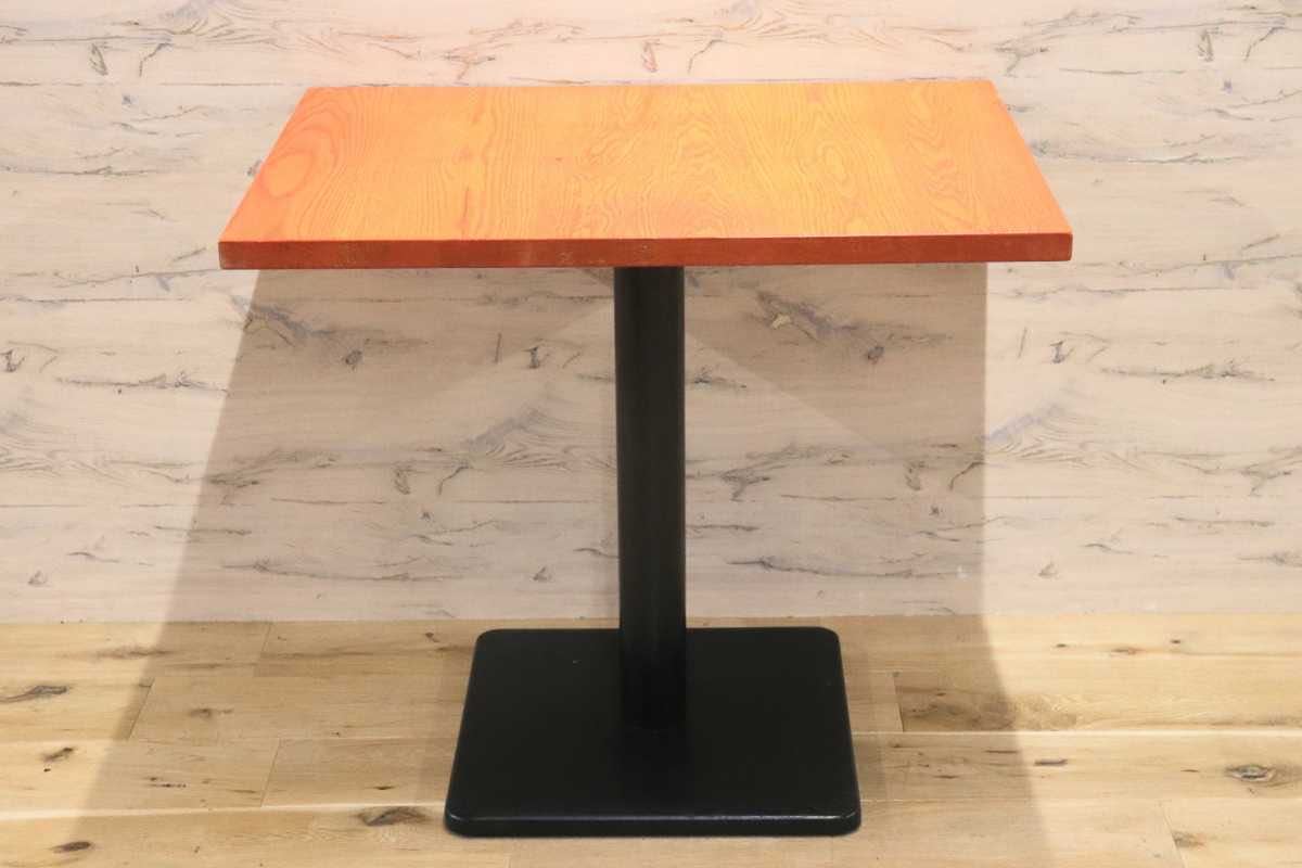 GMFH237N○飛騨産業 / HIDA キツツキ 9981 ダイニングテーブル カフェテーブル 楢材 無垢 インダストリアル 店舗什器 カフェ 飛騨家具