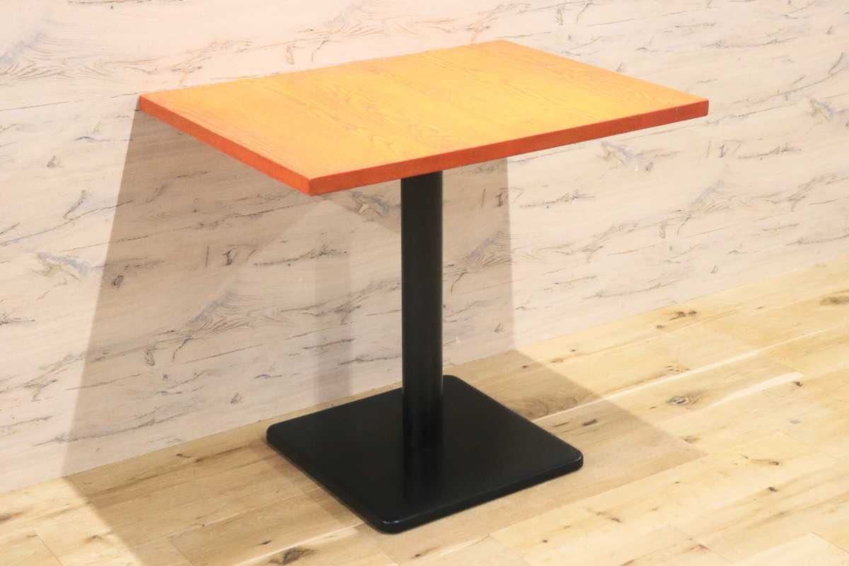 GMFH237O○飛騨産業 / HIDA キツツキ 9981 ダイニングテーブル カフェテーブル 楢材 無垢 インダストリアル 店舗什器 カフェ 飛騨家具