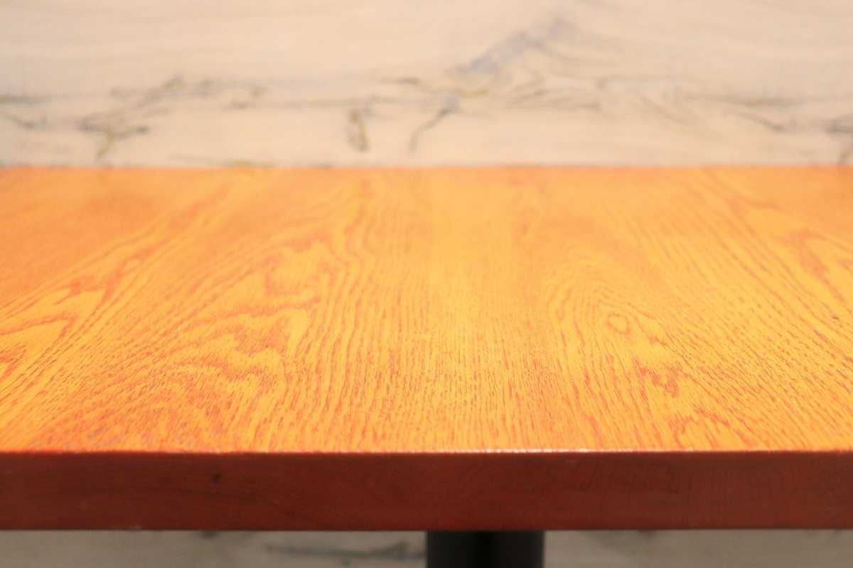 GMFH237O○飛騨産業 / HIDA キツツキ 9981 ダイニングテーブル カフェテーブル 楢材 無垢 インダストリアル 店舗什器 カフェ 飛騨家具