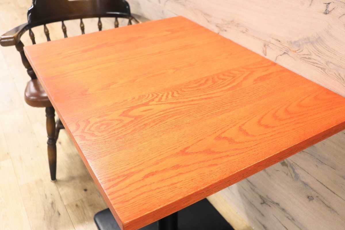 GMFH237S○飛騨産業 / HIDA キツツキ 9981 ダイニングテーブル カフェテーブル 楢材 無垢 インダストリアル 店舗什器 カフェ 飛騨家具