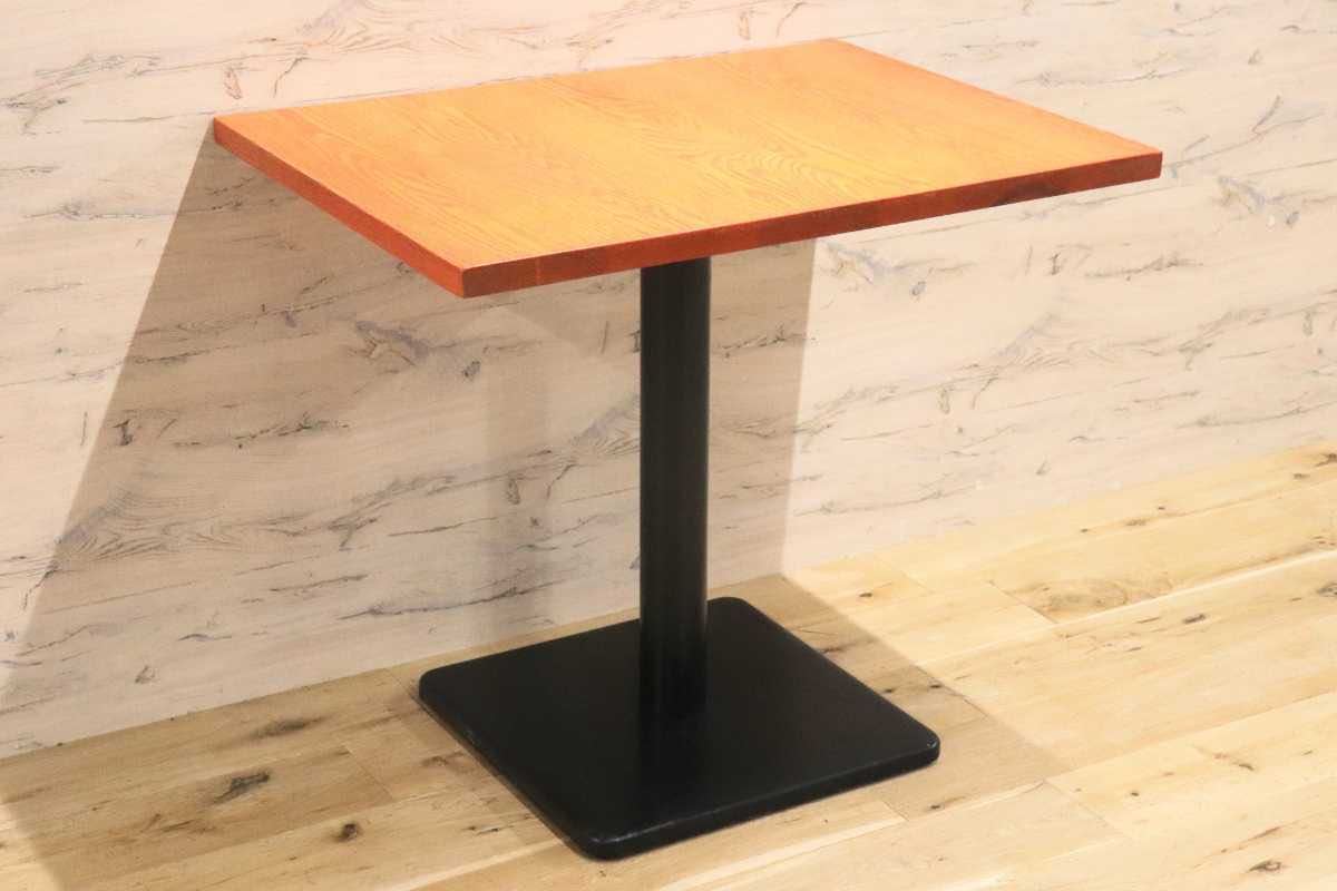 GMFH237U○飛騨産業 / HIDA キツツキ 9981 ダイニングテーブル カフェテーブル 楢材 無垢 インダストリアル 店舗什器 カフェ 飛騨家具