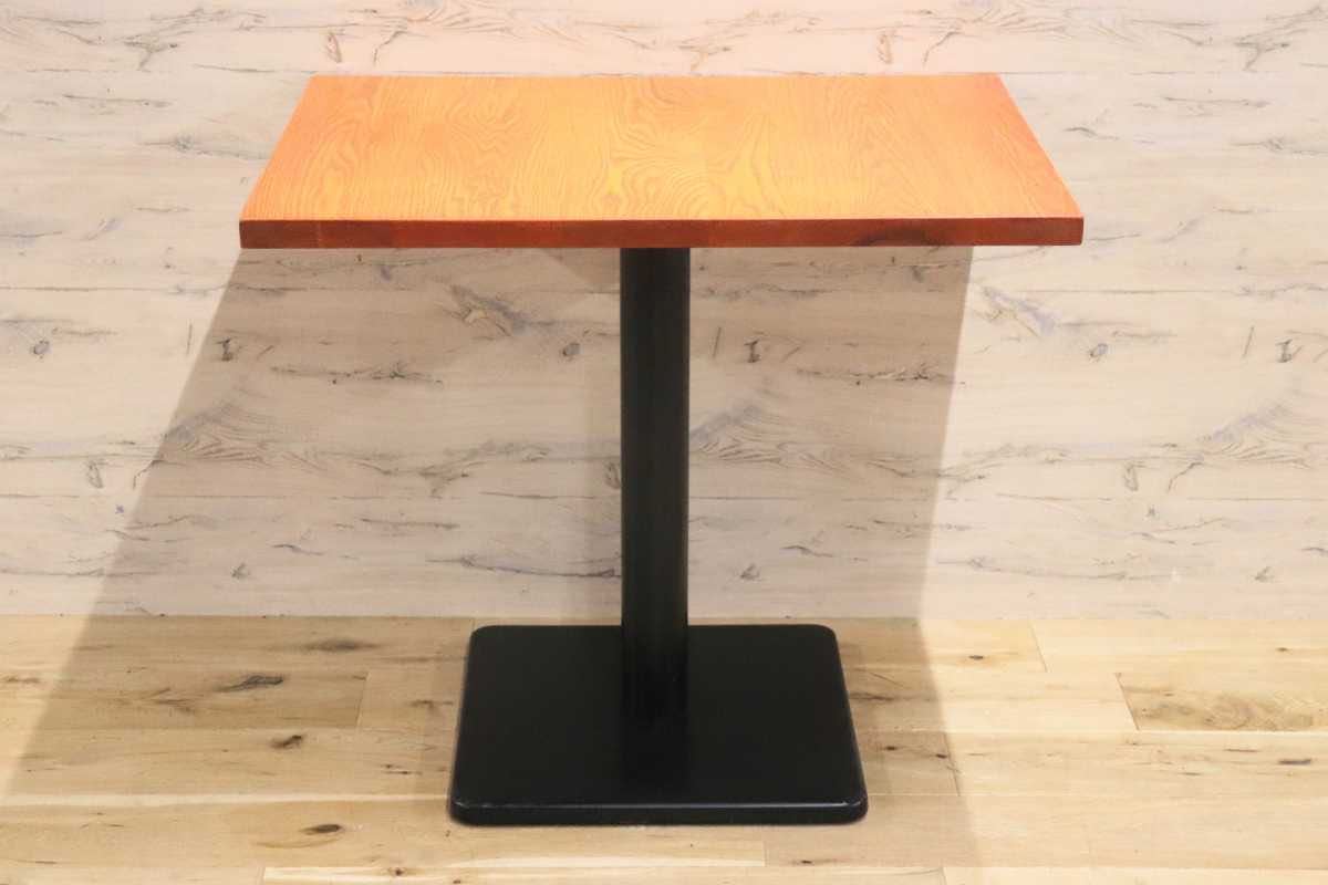 GMFH237U○飛騨産業 / HIDA キツツキ 9981 ダイニングテーブル カフェテーブル 楢材 無垢 インダストリアル 店舗什器 カフェ 飛騨家具