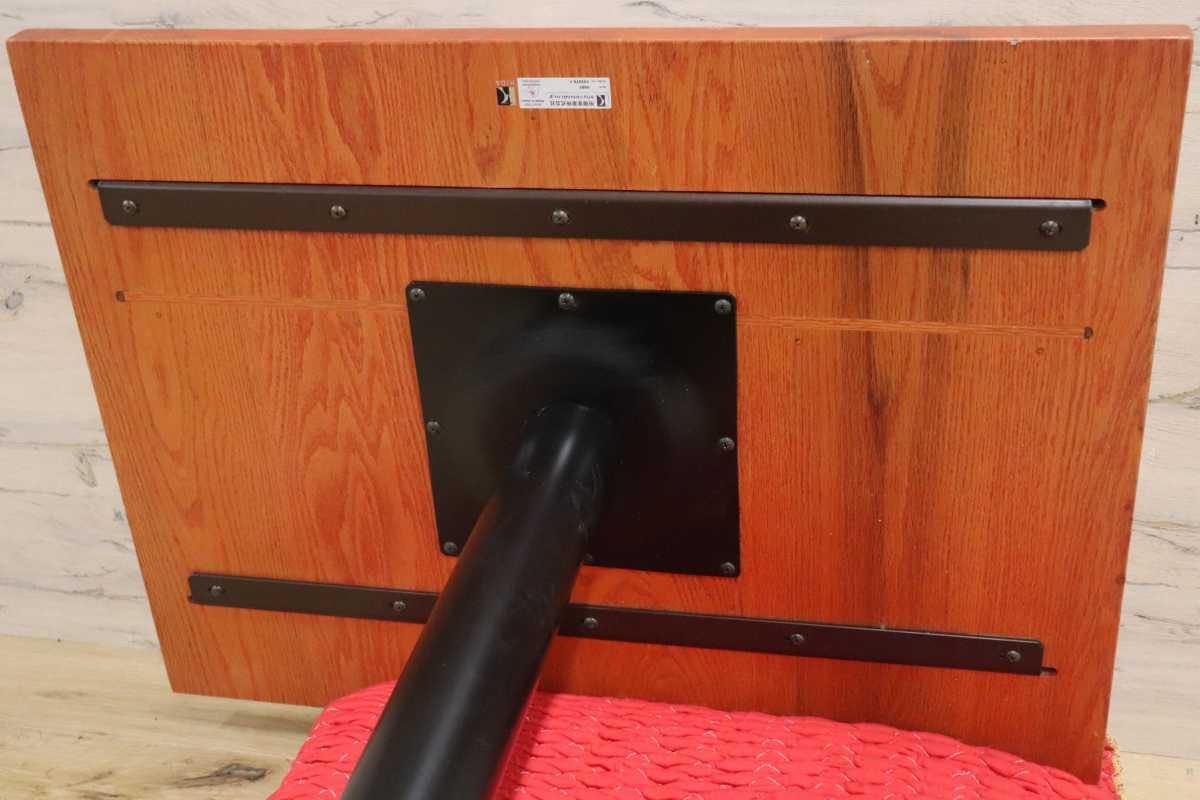 GMFH237U○飛騨産業 / HIDA キツツキ 9981 ダイニングテーブル カフェテーブル 楢材 無垢 インダストリアル 店舗什器 カフェ 飛騨家具