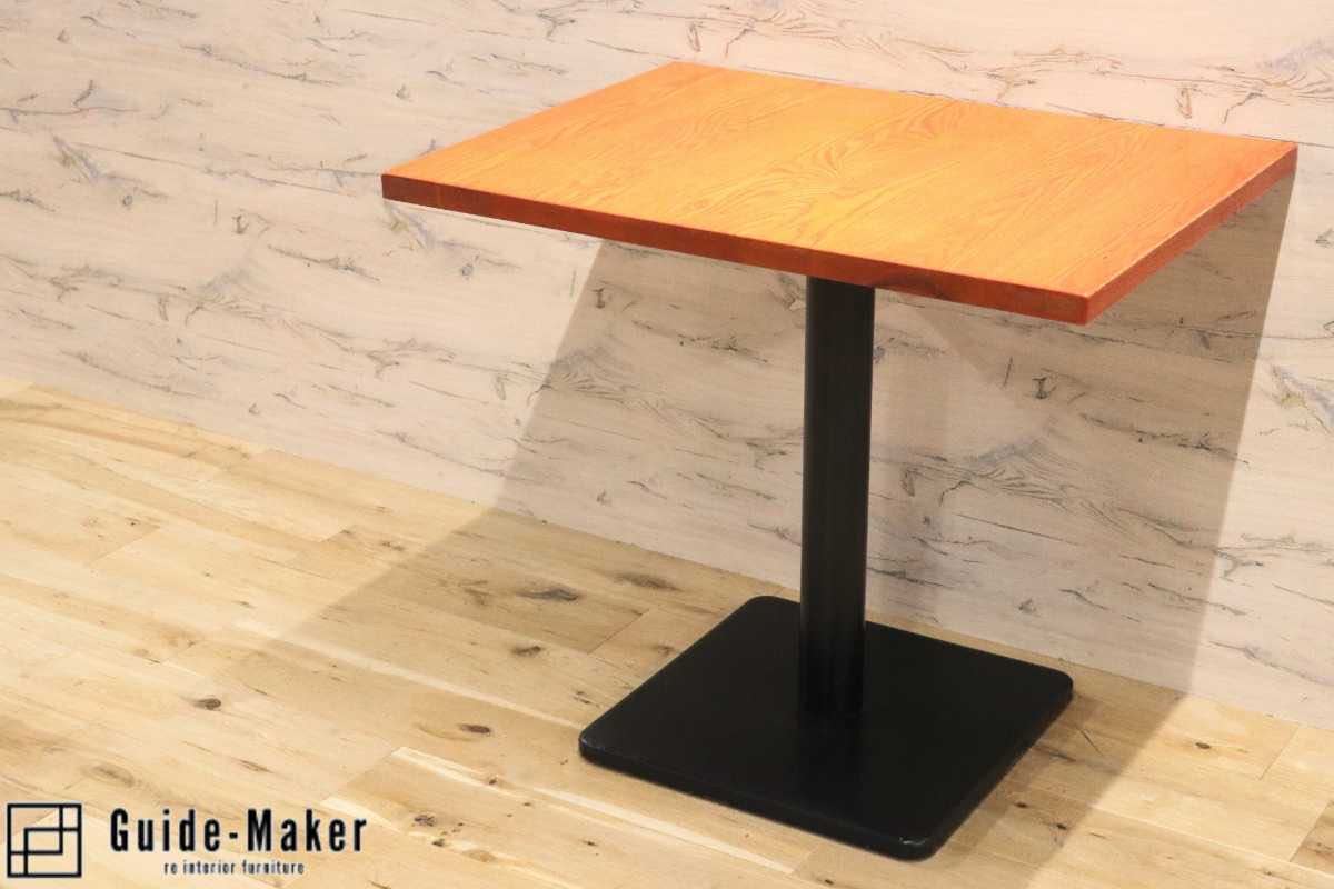 GMFH237U○飛騨産業 / HIDA キツツキ 9981 ダイニングテーブル カフェテーブル 楢材 無垢 インダストリアル 店舗什器 カフェ 飛騨家具