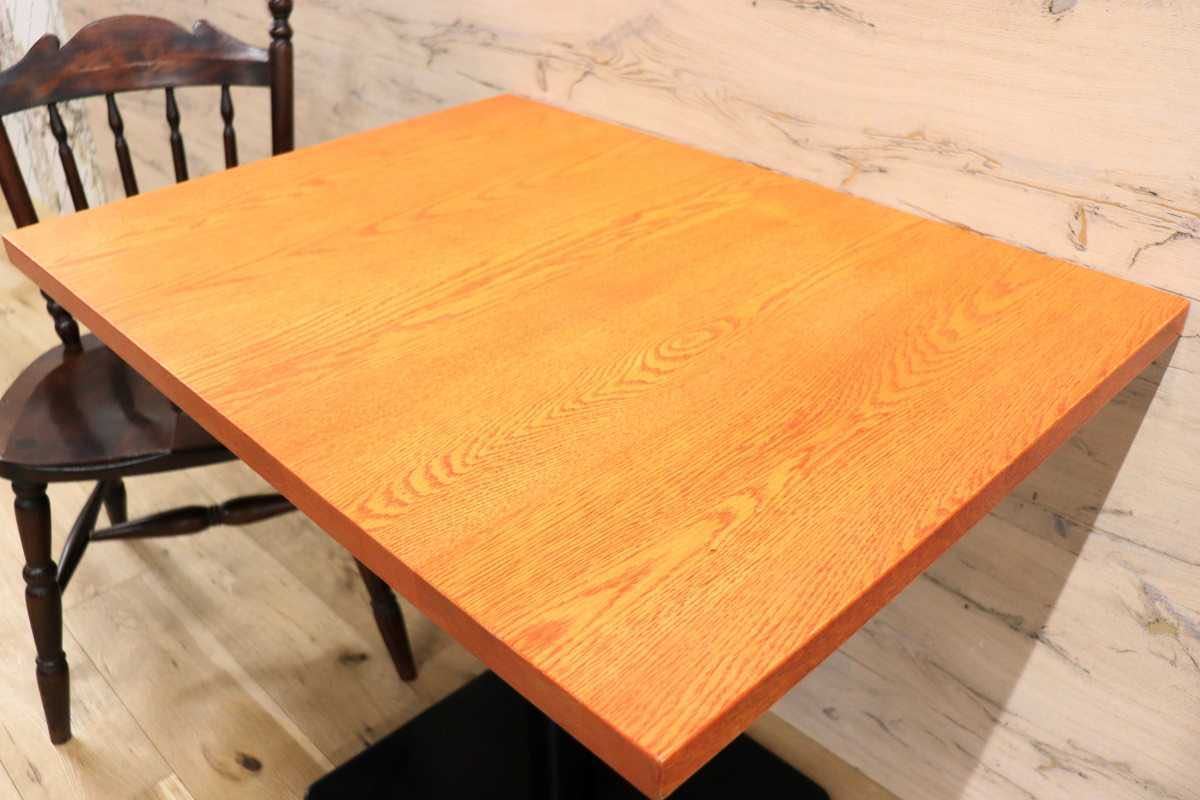 GMFH237V○飛騨産業 / HIDA キツツキ 9981 ダイニングテーブル カフェテーブル 楢材 無垢 インダストリアル 店舗什器 カフェ 飛騨家具