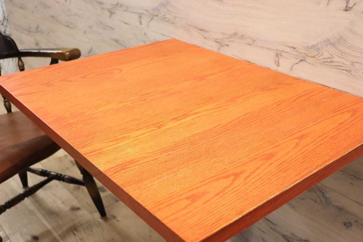 GMFH237W○飛騨産業 / HIDA キツツキ 9981 ダイニングテーブル カフェテーブル 楢材 無垢 インダストリアル 店舗什器 カフェ 飛騨家具