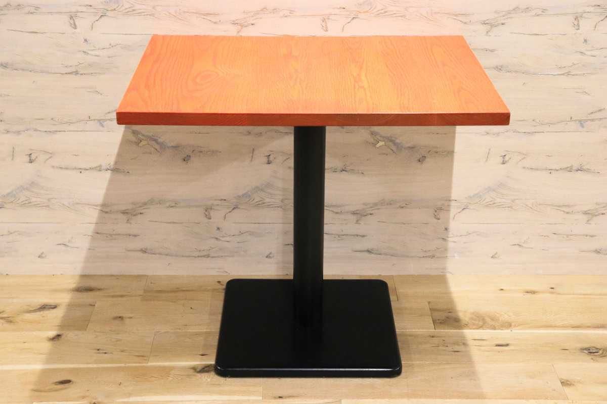 GMFH237W○飛騨産業 / HIDA キツツキ 9981 ダイニングテーブル カフェテーブル 楢材 無垢 インダストリアル 店舗什器 カフェ 飛騨家具