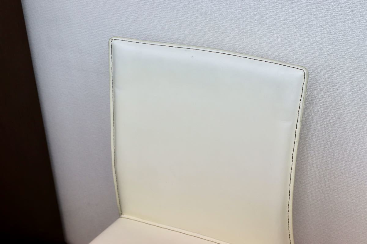 GMEK791A○Asplund / アスプルンド レザーチェア ダイニングチェア ステッチレザー 定価約4万 モダン