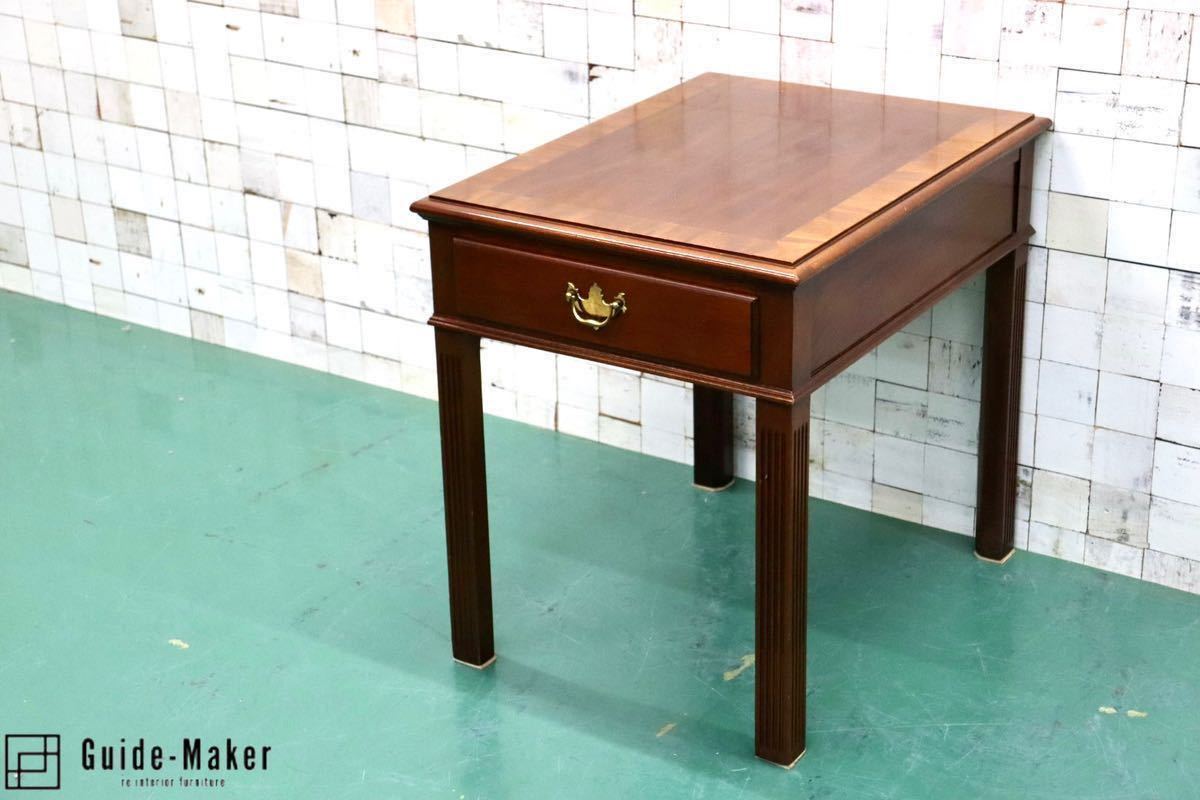 GMFF74○HICKORY CHAIR / ヒッコリーチェア コンソールテーブル サイドテーブル リビングテーブル 花台 デスク ヴィンテージ IDC大塚家具