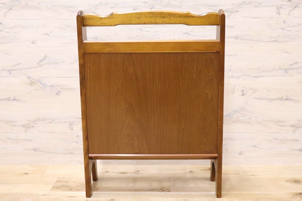 GMFN263○karimoku / カリモク コロニアル スリッパラック スリッパ立て 2段 木製 玄関収納 靴収納 レトロ