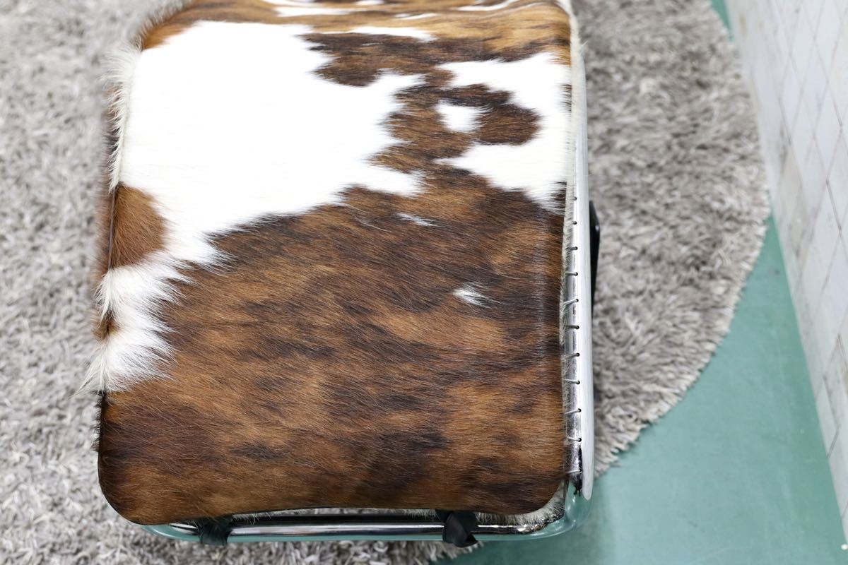 GMFK661○ ル・コルビュジエ LC4 シェーズロング ハラコ イタリア製 ヴィンテージ デザイナーズ 家具 約30万 リプロダクト