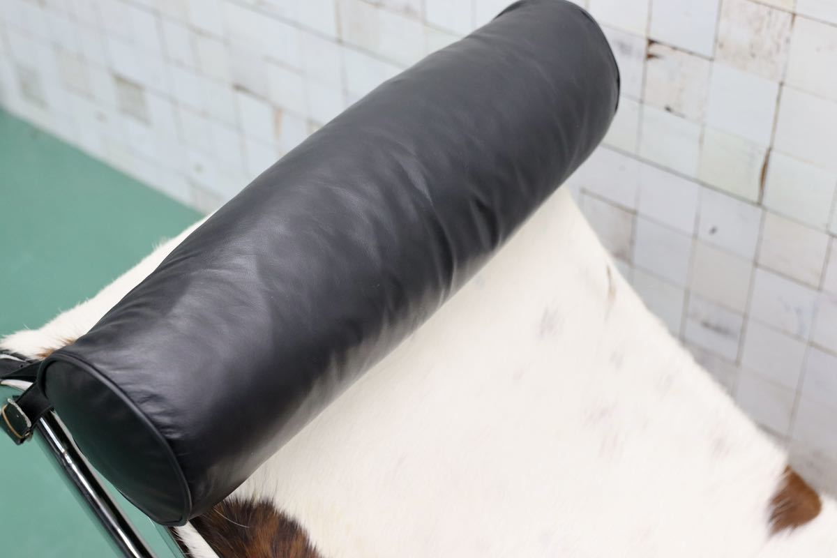 GMFK661○ ル・コルビュジエ LC4 シェーズロング ハラコ イタリア製 ヴィンテージ デザイナーズ 家具 約30万 リプロダクト