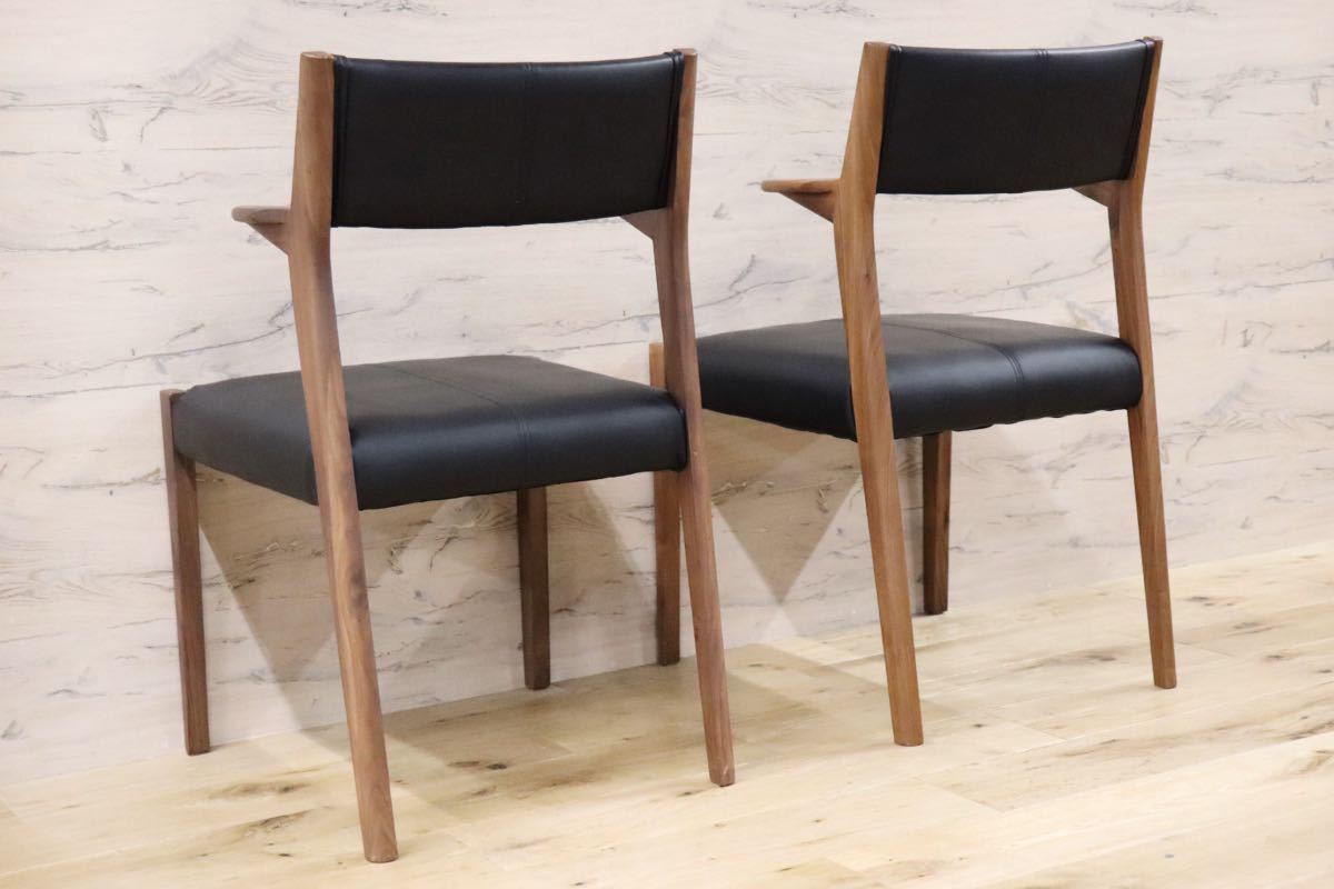 GMFN260A○ダイニングチェア 椅子 2脚セット アッシュ材 合皮 北欧スタイル 定価約7万