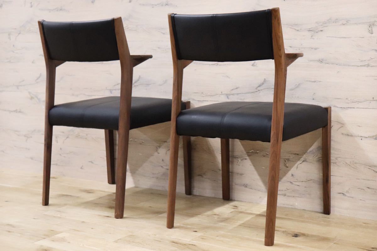 GMFN260A○ダイニングチェア 椅子 2脚セット アッシュ材 合皮 北欧スタイル 定価約7万