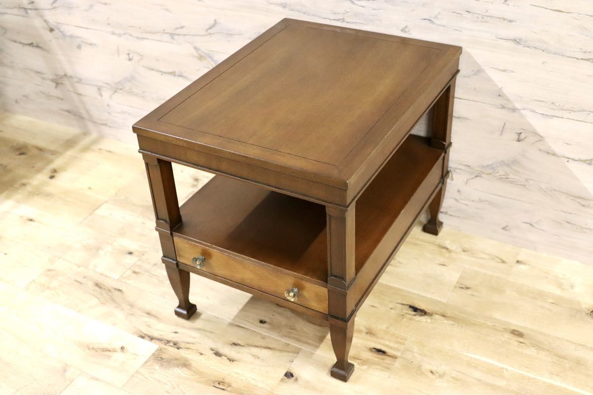 GMFT349A○DREXEL HERITAGE / ドレクセルヘリテイジ トライユン サイドテーブル エンドテーブル クラシック マホガニー 希少 リペア済