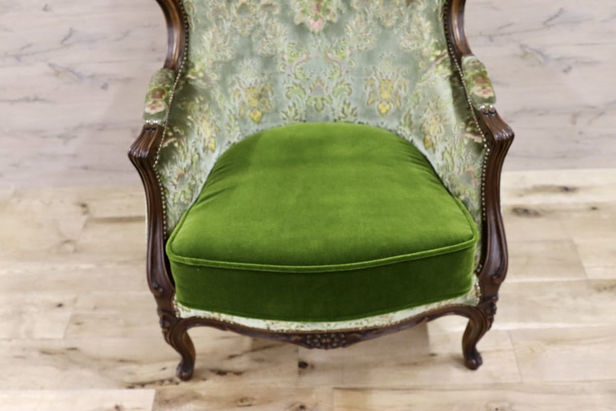 GMFT314A○domani / ドマーニ ルイXV 1人掛けソファ シングルソファ アームソファ クラシック エレガント 定価約54万 廃番 美品