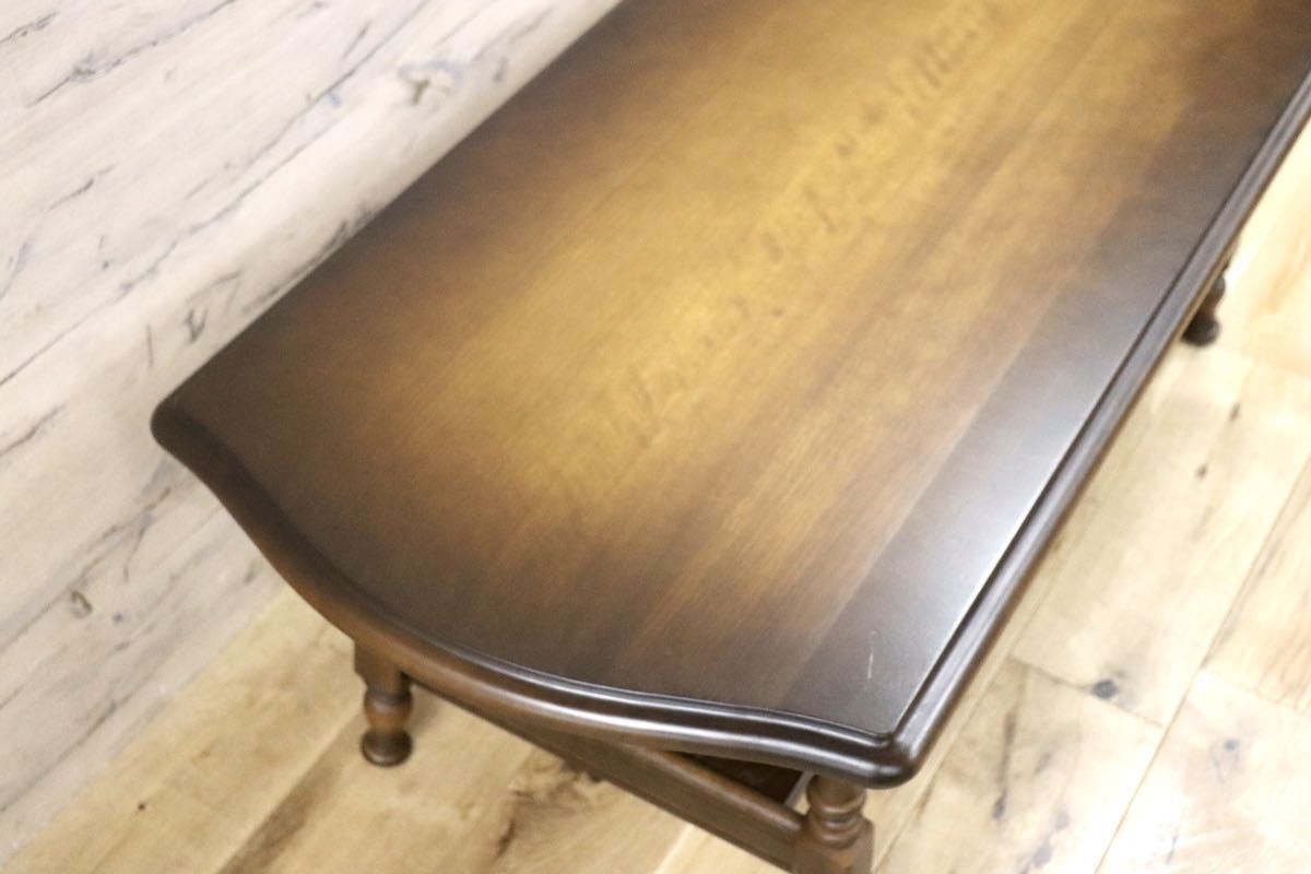 GMFN258○飛騨産業 / HIDA キツツキ 穂高 センターテーブル リビングテーブル コーヒーテーブル 無垢材 応接 カントリー 定価約9万