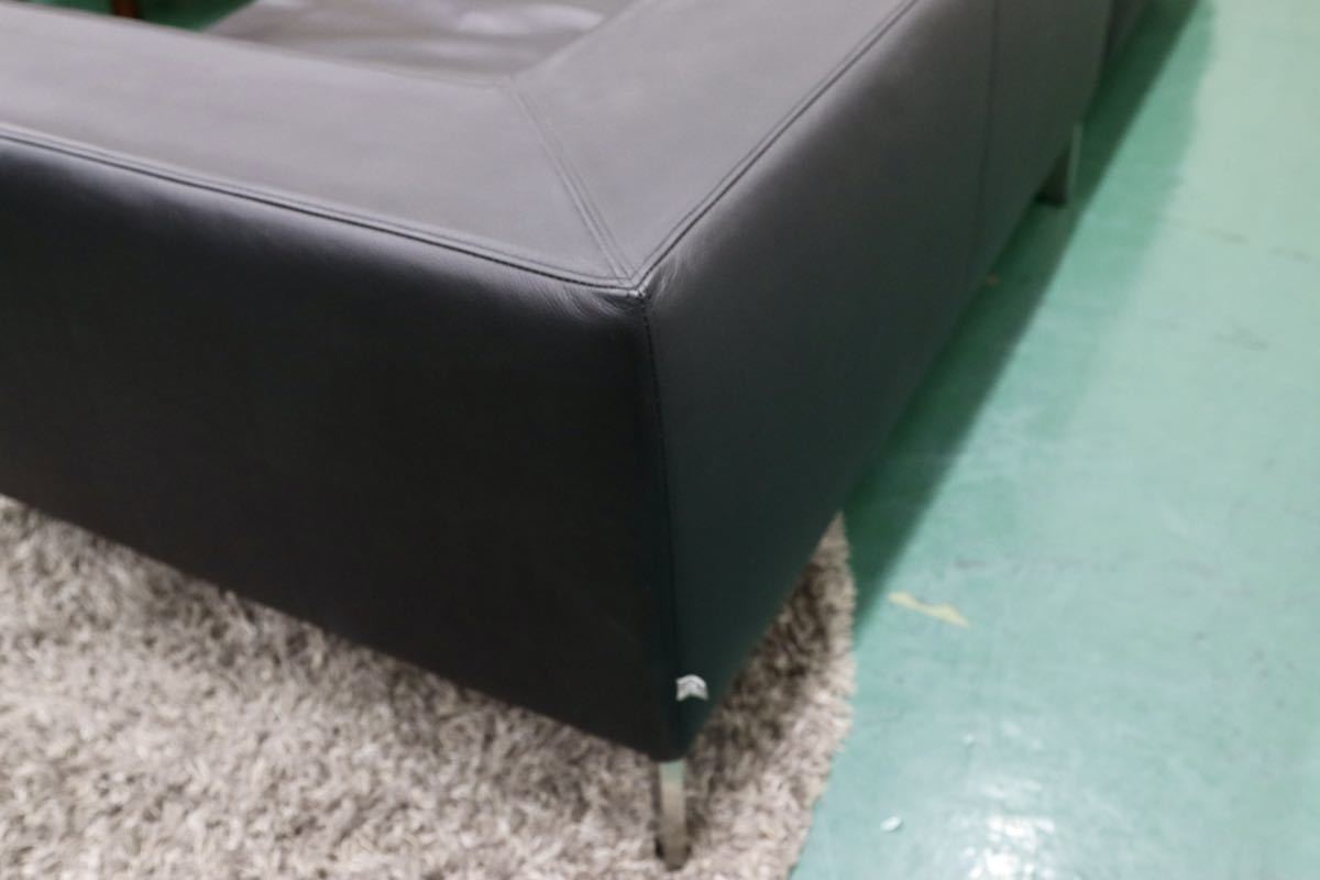 GMFO15○eilersen / アイラーセン ORION SOFA オリオンソファ 黒総革 3人掛けソファ トリプルソファ 北欧 デンマーク ACTUS 約130万 展示品※発送不可