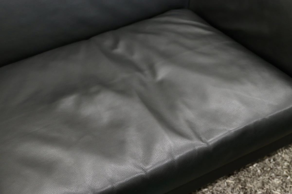 GMFO15○eilersen / アイラーセン ORION SOFA オリオンソファ 黒総革 3人掛けソファ トリプルソファ 北欧 デンマーク ACTUS 約130万 展示品※発送不可