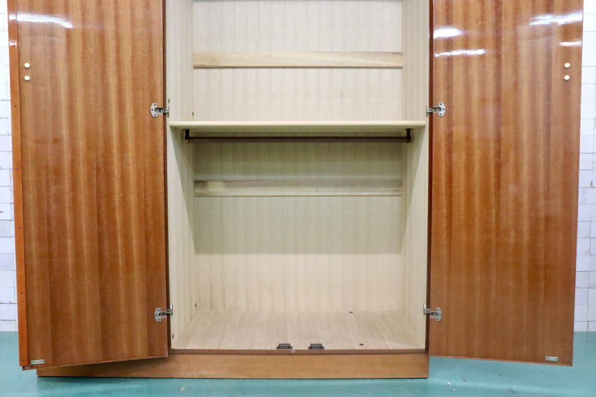 GMFS267○府中家具 ワードローブ クローゼット 整理箪笥 洋服タンス 収納家具 チェリー材 桐 最高級 モダン 展示品