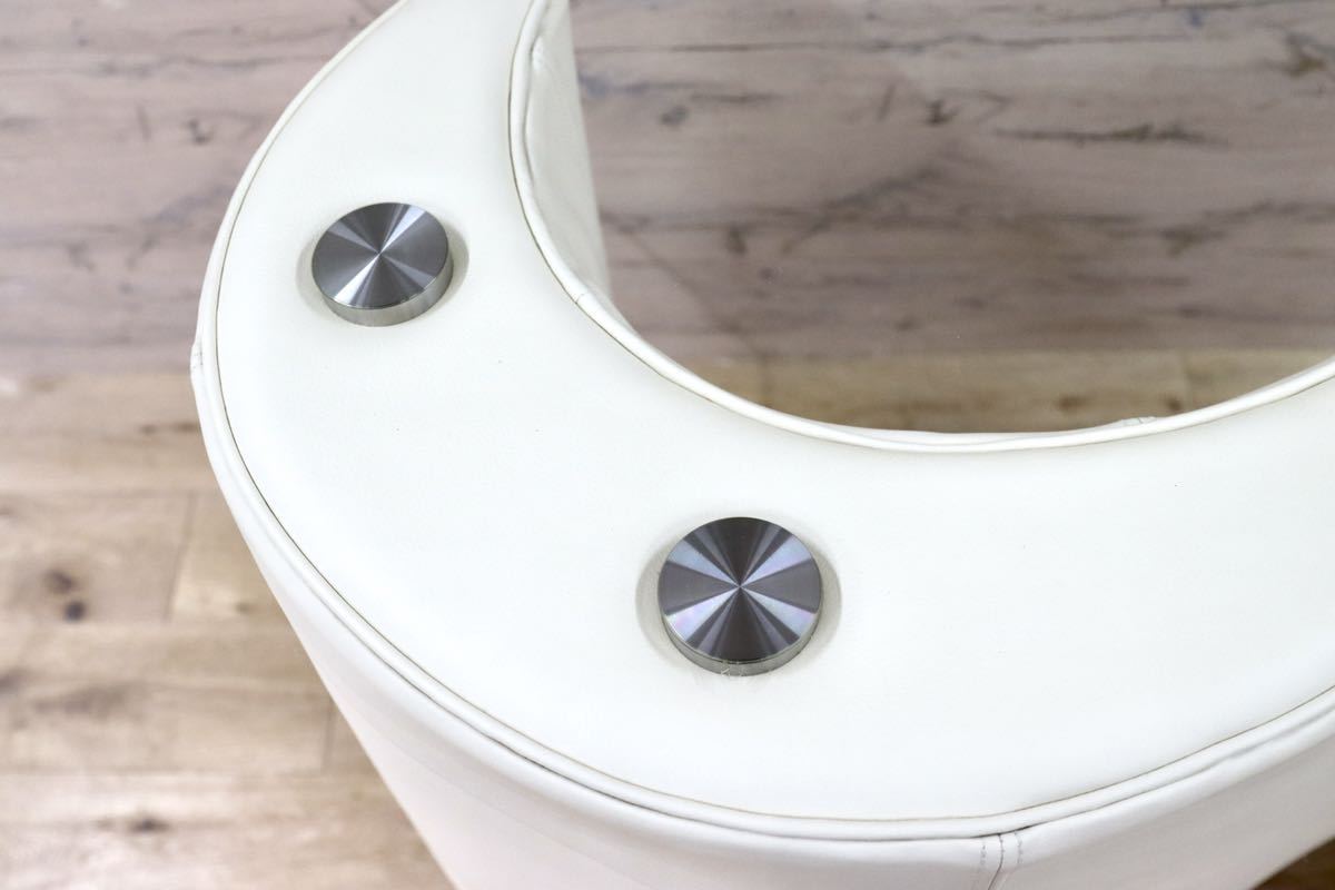 GMFH306○Bretz / ブレッツ ダイニングテーブル ガラス 本革レザー ドイツ ユーロカーサ コンテンポラリー モダン 展示品