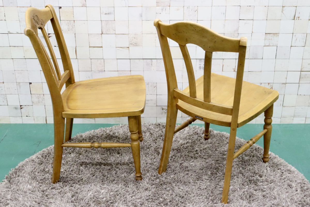 GMFS298B○karimoku / カリモク エスパニア ダイニングチェア 2脚セット 椅子 スパッタリング ラバトリー材 スパニッシュ 国産家具