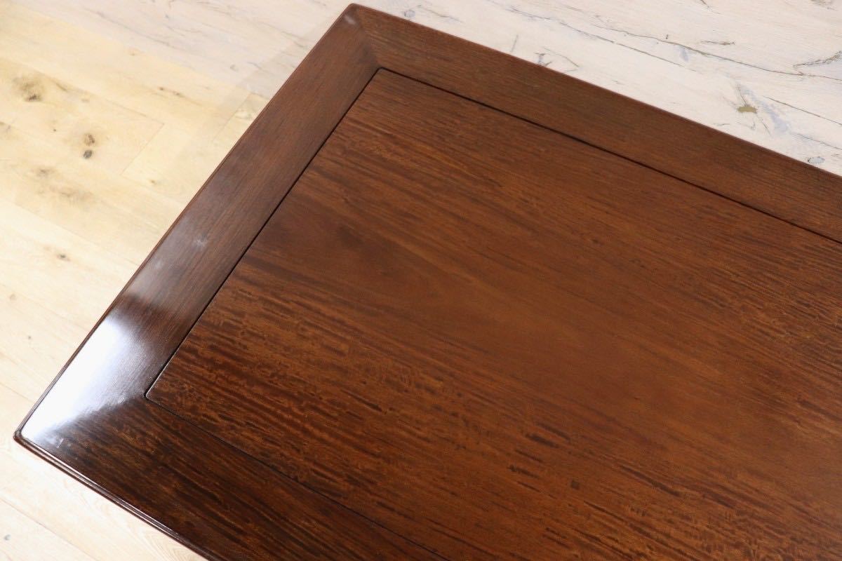 GMFK734○座卓 センターテーブル ローテーブル 和室 座敷 客間 座敷机 テーブル 杉本作 作家作品 唐木 紫壇 展示品