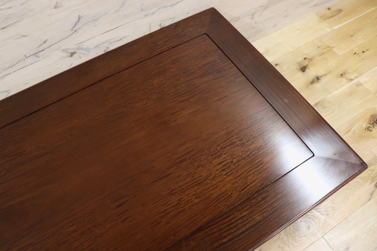 GMFK734○座卓 センターテーブル ローテーブル 和室 座敷 客間 座敷机 テーブル 杉本作 作家作品 唐木 紫壇 展示品