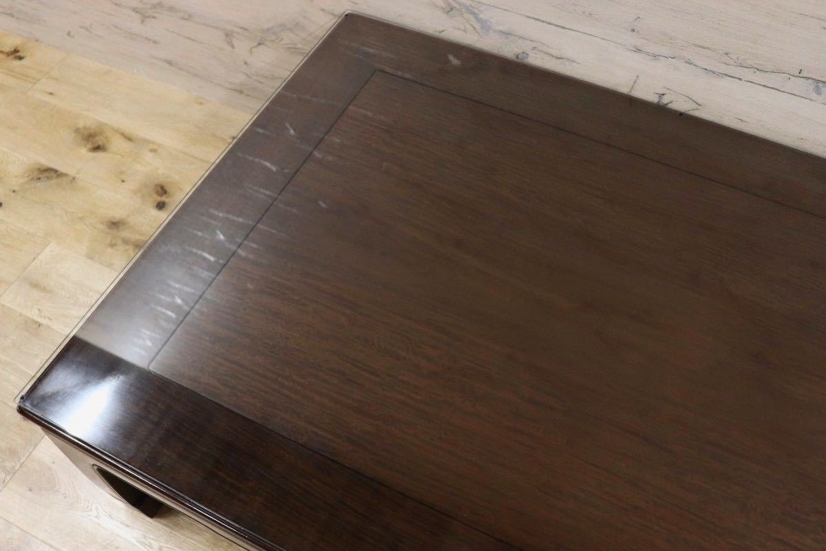 GMFK734○座卓 センターテーブル ローテーブル 和室 座敷 客間 座敷机 テーブル 杉本作 作家作品 唐木 紫壇 展示品