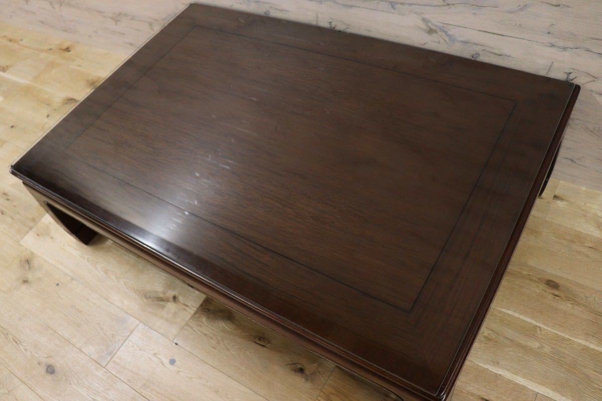 GMFK734○座卓 センターテーブル ローテーブル 和室 座敷 客間 座敷机 テーブル 杉本作 作家作品 唐木 紫壇 展示品