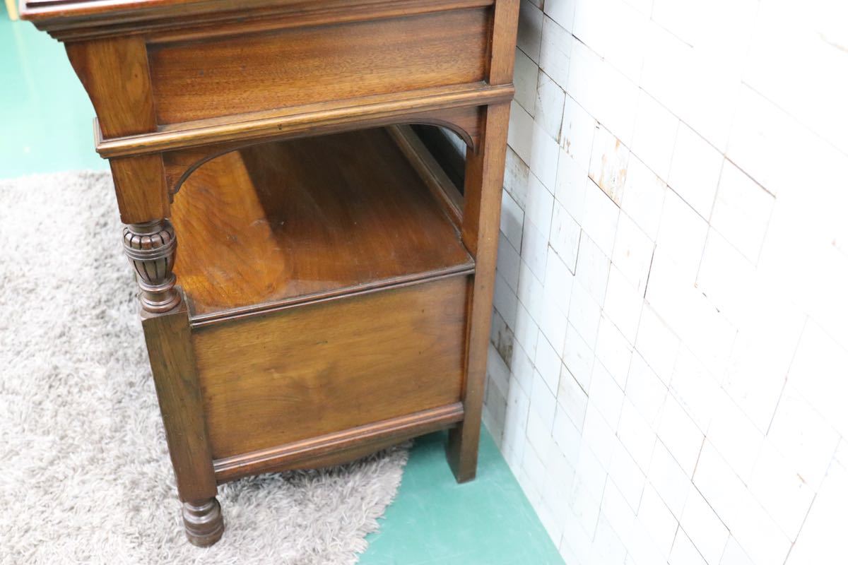 GMFH357○W Walker & Sons Bunhill Row, London 西洋 イギリス アンティーク リビングボード オーク材 クラシック 最高級 定価130万 展示品