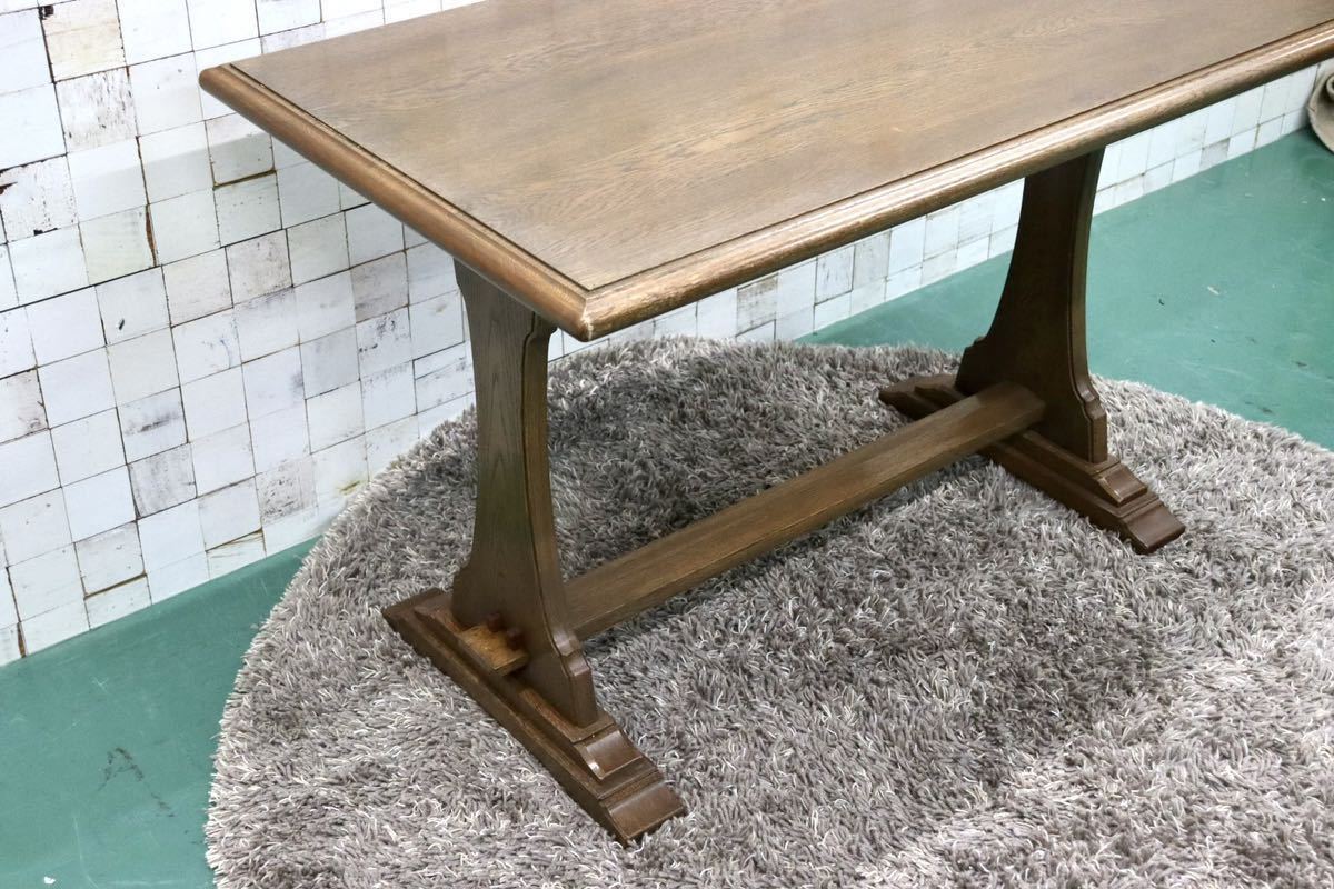 GMFH340○ダイニングテーブル 食卓テーブル 作業台 テーブル 机 カントリー オーク材 無垢 検)神戸家具 永田良介