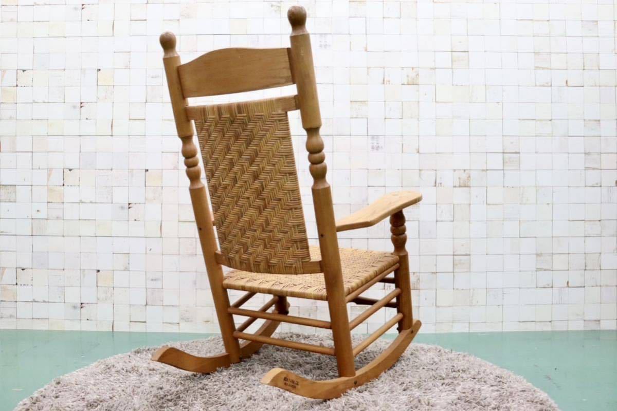 GMFH345○REX furniture / レックス ファニチャー アメリカ製 ロッキングチェア 揺り椅子 無垢 オーク材 カントリー ノスタルジック