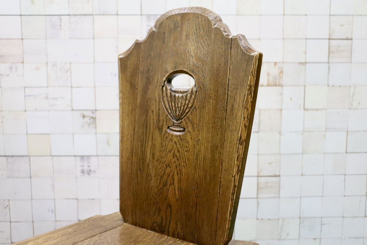 GMFH340○ダイニングチェア 食卓椅子 アームレスチェア 2脚セット カントリー オーク材 無垢 検)神戸家具 永田良介