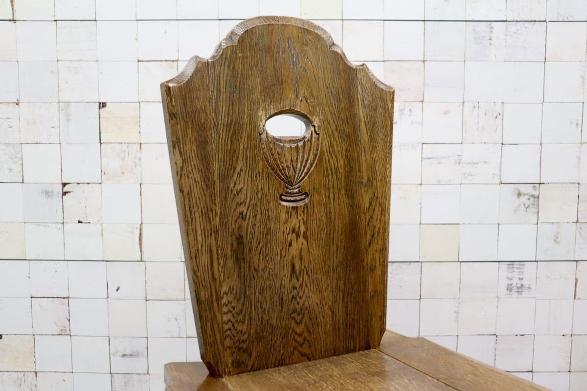 GMFH340○ダイニングチェア 食卓椅子 アームレスチェア 2脚セット カントリー オーク材 無垢 検)神戸家具 永田良介