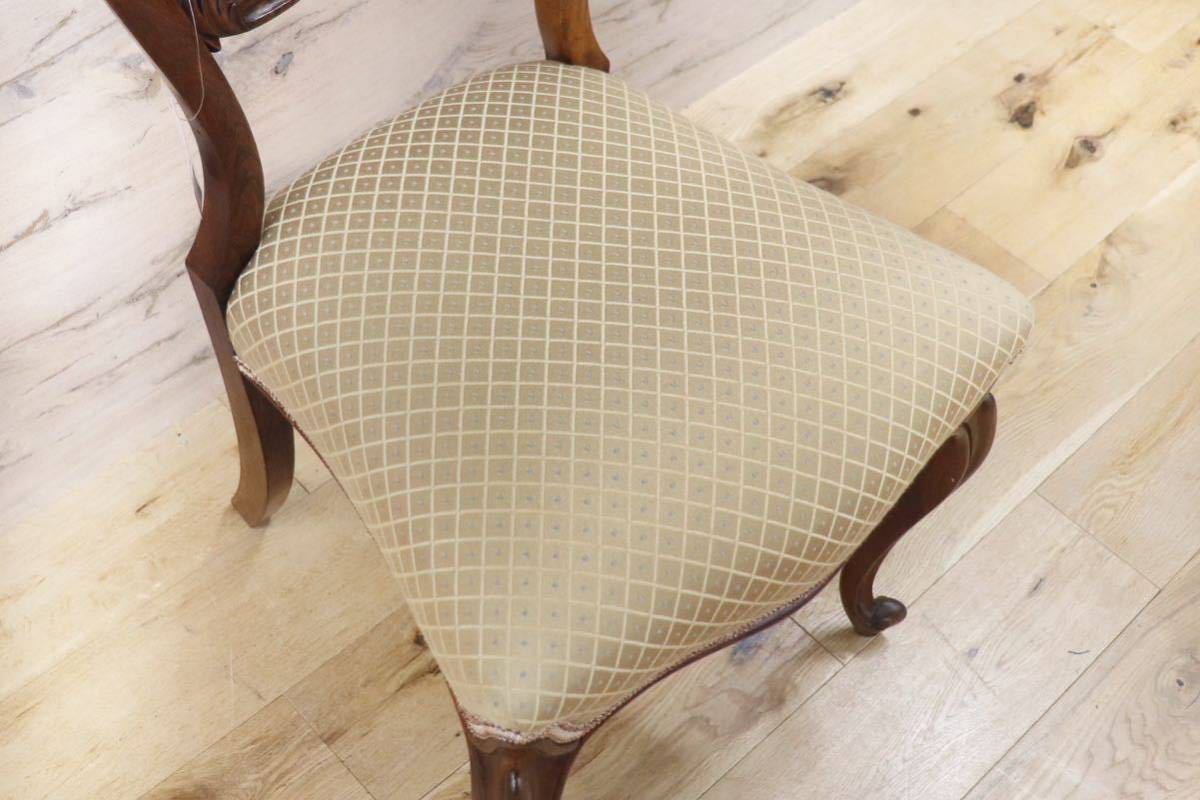 GMFH389○イギリス製 ダイニングチェア 椅子 バルーンバック サロンチェア ヴィンテージ ローズウッド材 定価約9.8万円 展示品