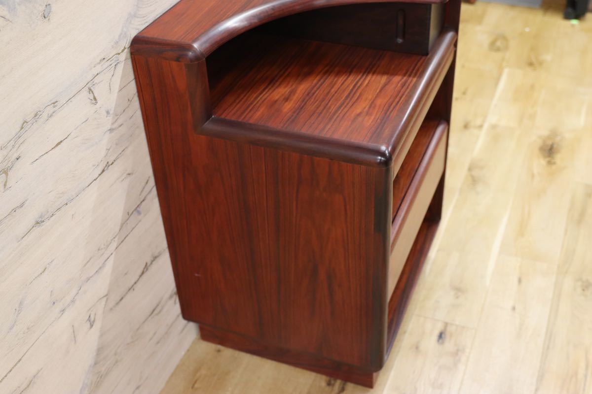 GMFK764A○BROUER コーナーキャビネット サイドキャビネット 北欧 デンマーク 希少 ヴィンテージ ローズウッド材 リビング収納 書斎