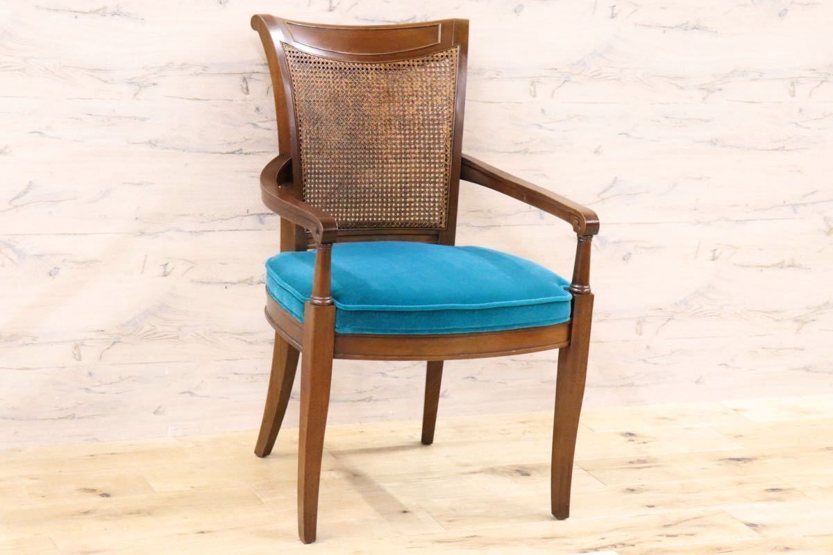 GMFT408○DREXEL HERITAGE / ドレクセルヘリテイジ FRANCESCA フランチェスカ ダイニングチェア アームチェア 椅子 定価約25万 リペア済み