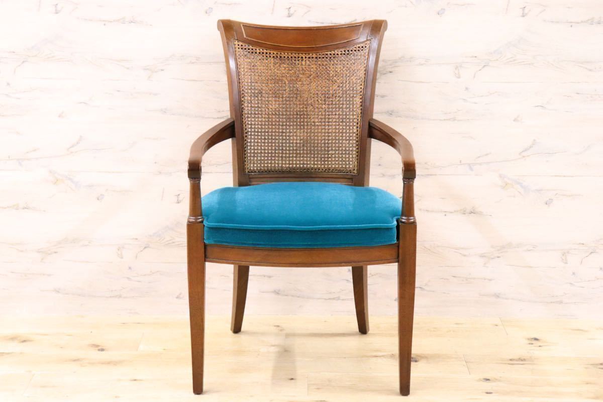 GMFT408○DREXEL HERITAGE / ドレクセルヘリテイジ FRANCESCA フランチェスカ ダイニングチェア アームチェア 椅子 定価約25万 リペア済み