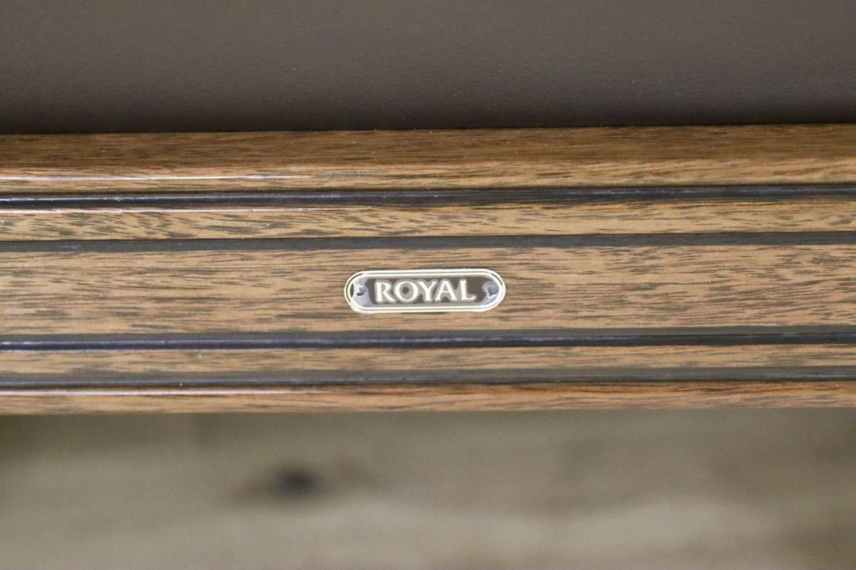 GMFS280○maruni / マルニ ROYAL ロイヤル 地中海 シャルル 3人掛けソファ トリプルソファ 3シーター 本革 ブラウン 定価約85万 美品