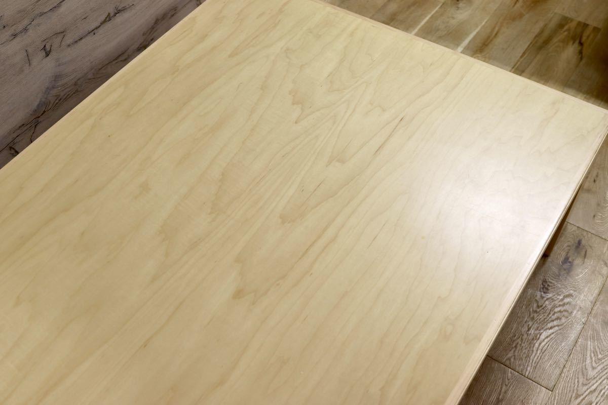 GMFK797○Tendo / 天童木工 座卓 センターテーブル ローテーブル メープル材 原好輝 和家具 和モダン オフィス 応接 定価17.6万 美品