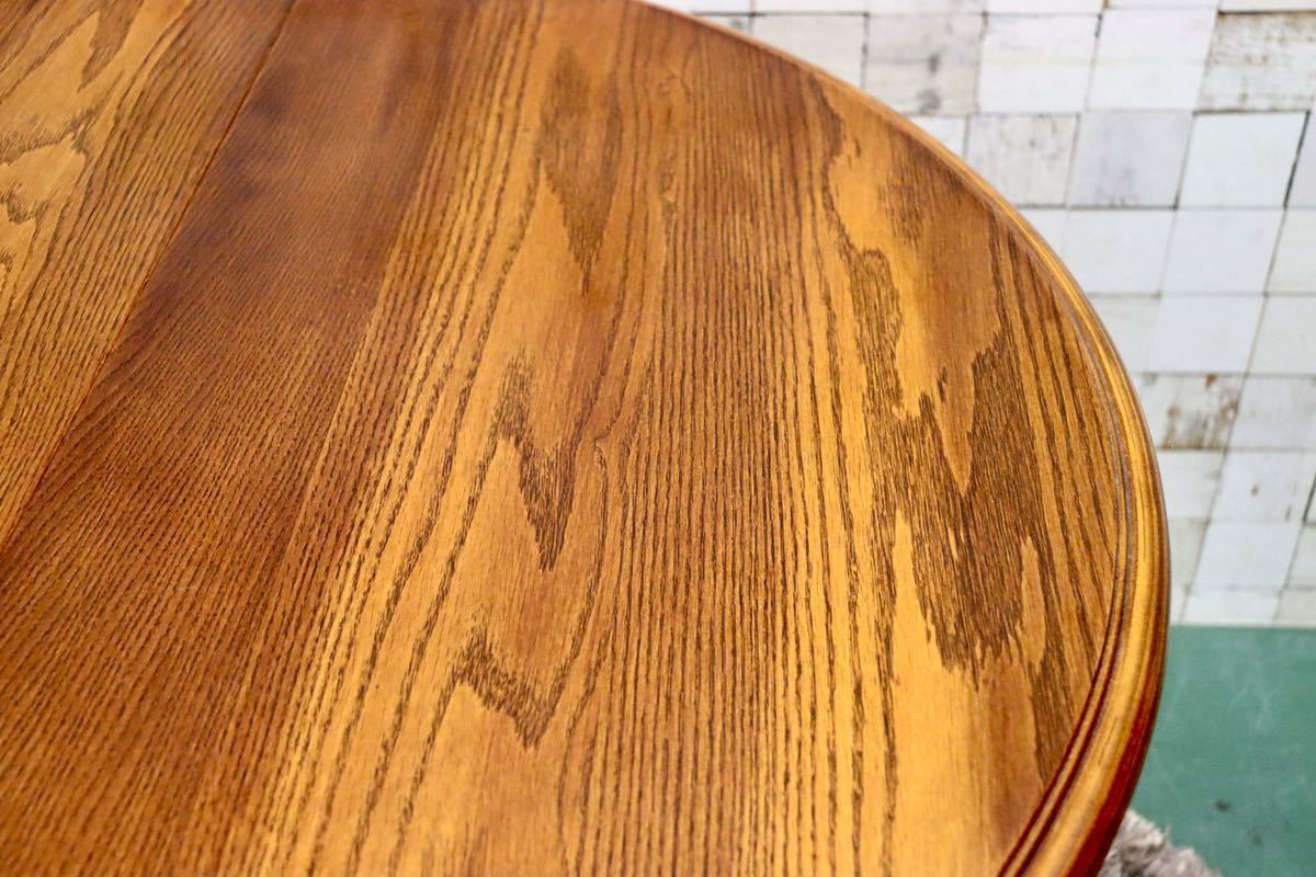 GMFT443○Shin Lee / シンリー ダイニングテーブル ラウンドテーブル 丸テーブル 食卓テーブル レッドオーク材 カントリー IDC大塚家具