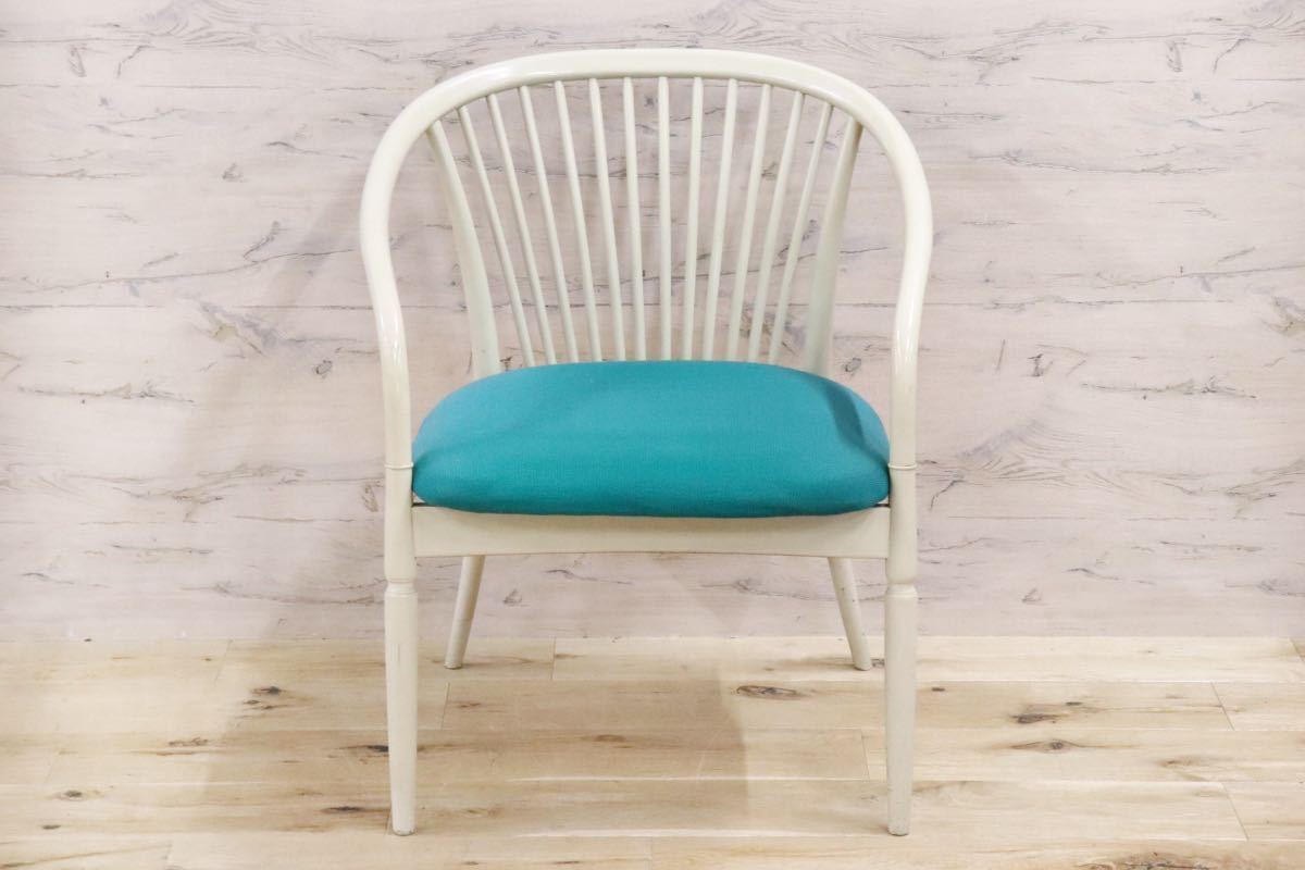 GMFH423B○鳥取家具 ダイニングチェア 椅子 ウィンザーチェア リビングチェア 曲木 アンティーク 昭和レトロ