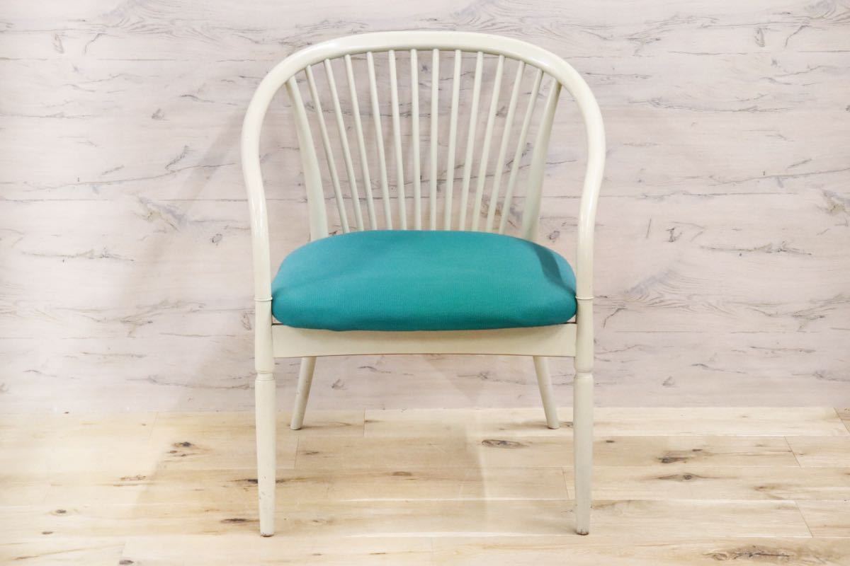 GMFH423C○鳥取家具 ダイニングチェア 椅子 ウィンザーチェア リビングチェア 曲木 アンティーク 昭和レトロ