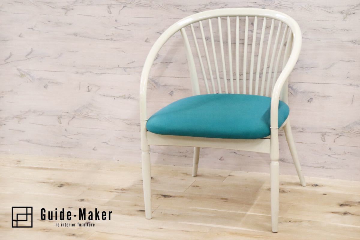 GMFH423D○鳥取家具 ダイニングチェア 椅子 ウィンザーチェア リビングチェア 曲木 アンティーク 昭和レトロ