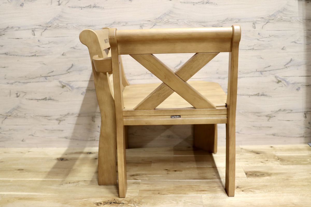 GMFN293○karimoku / カリモク RUSTIC ルスティック コーナーベンチ ダイニングチェア 椅子 ナチュラル 人気廃番