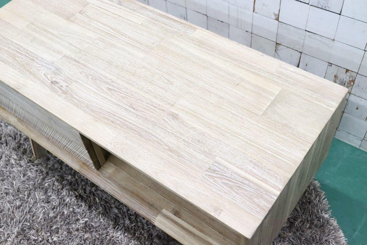 GMFK824○北欧スタイル TVボード AVボード ローボード テレビ台 アカシア材 シャビーシック 展示品 検)unico モモナチュラル