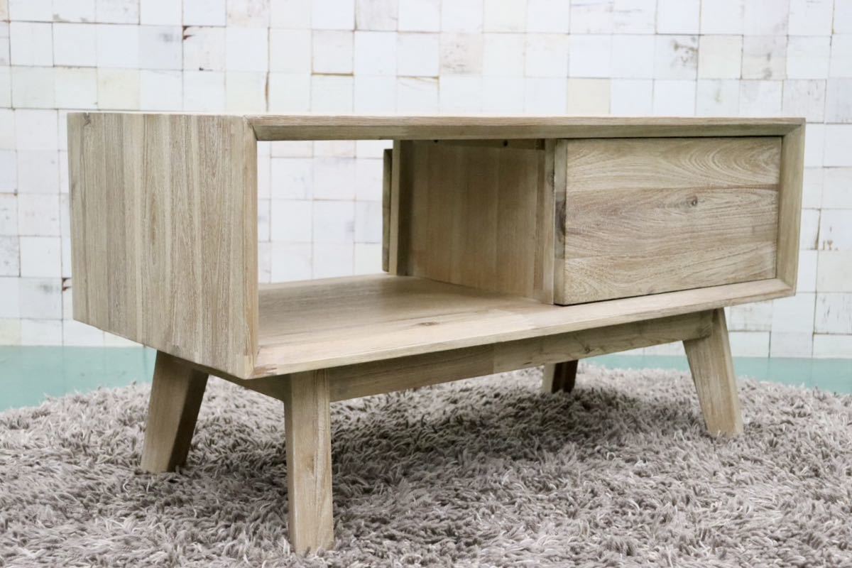 GMFK824○北欧スタイル TVボード AVボード ローボード テレビ台 アカシア材 シャビーシック 展示品 検)unico モモナチュラル